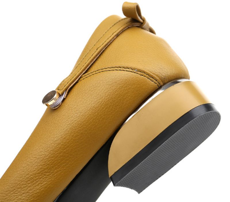 Lupe Dames Lage Hak Dress Pumps - Geel