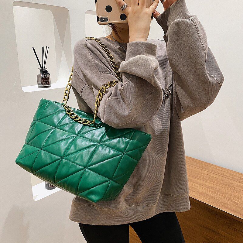 Lurch Dames Trend Leren Handtas - Groen