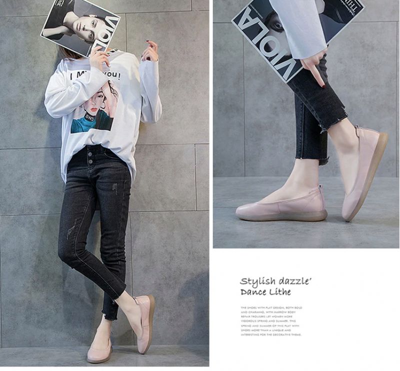 Lurdes Dames Platte Schoenen - Beige