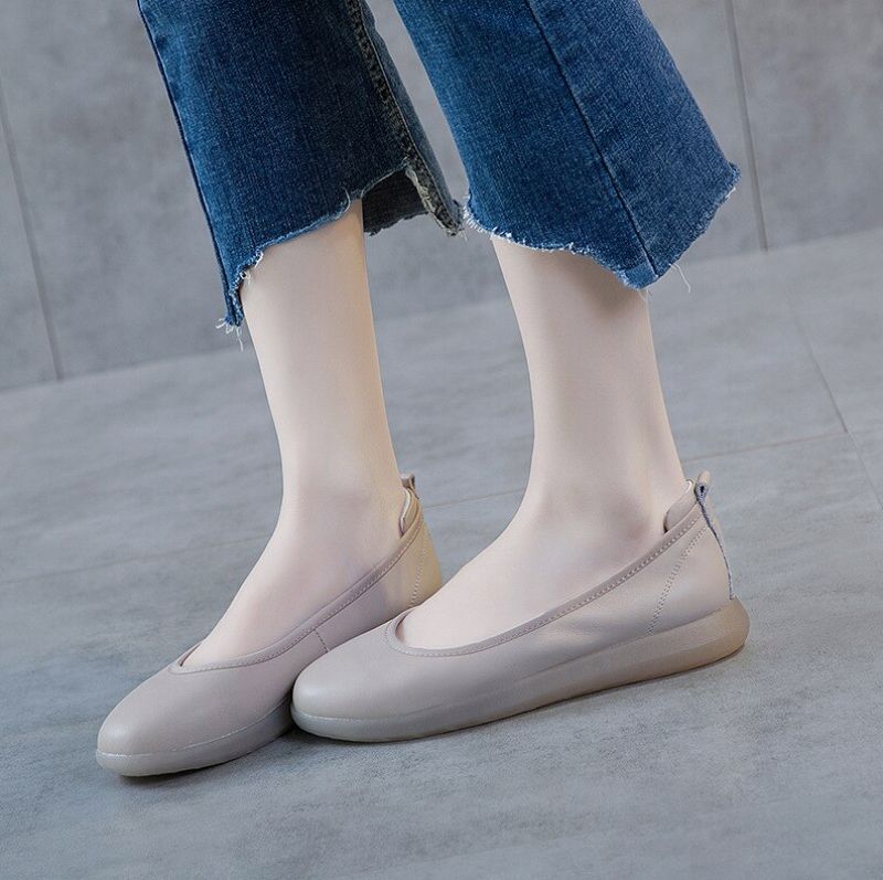 Lurdes Dames Platte Schoenen - Beige