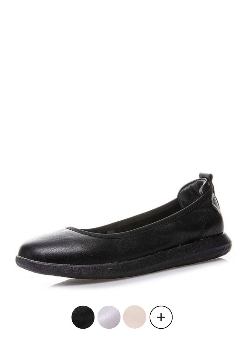 Lurdes Dames Platte Zwarte Schoenen Ultra Seller
