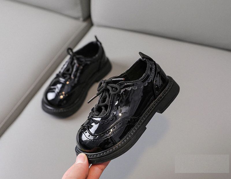 Lys Platte Schoenen Voor Meisjes - Zwart