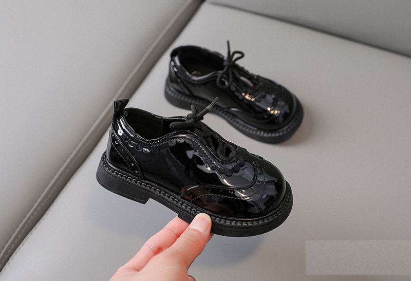 Lys Platte Schoenen Voor Meisjes - Zwart