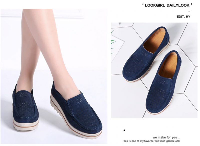 M10 Dames Platform Schoenen - Abrikoos