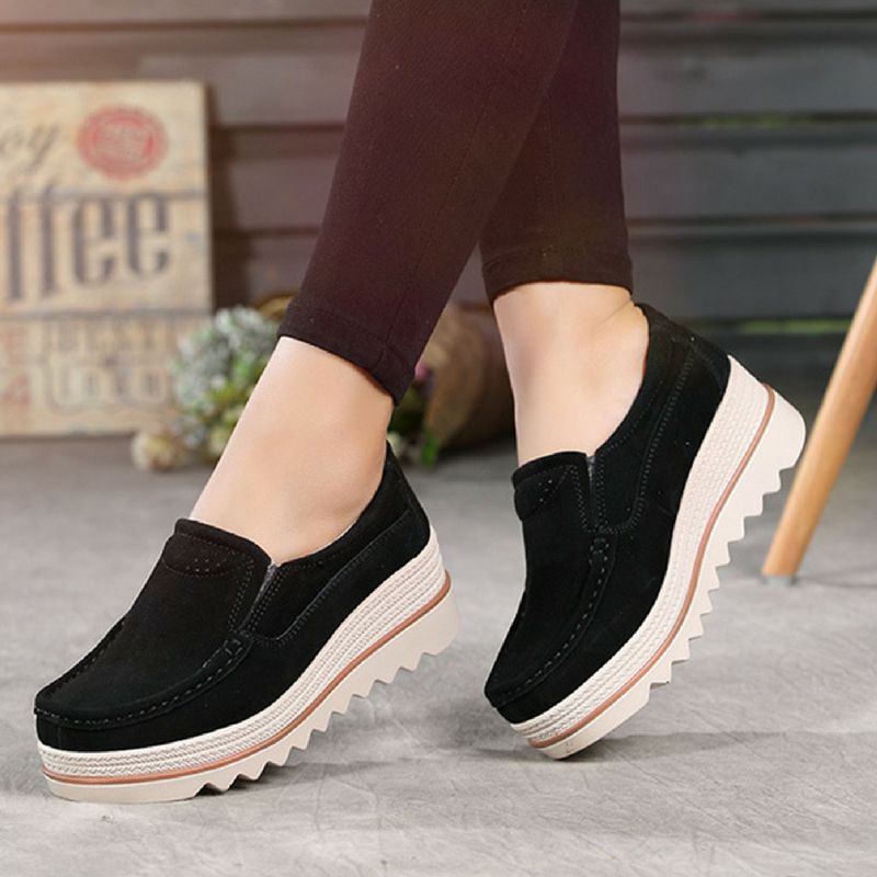 M10 Dames Platte Platform - Abrikoos