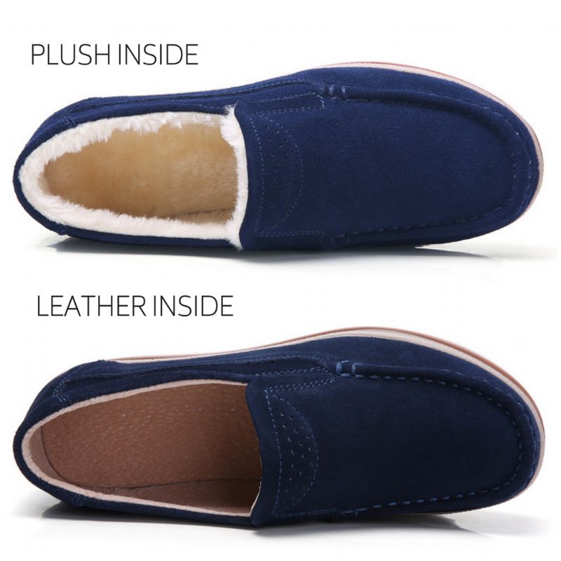 M10 Plush Dames Platform Schoenen - Marineblauw blauw