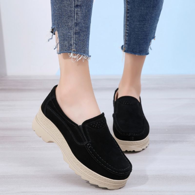 M10 V1 Dames Platform Schoenen - Beige