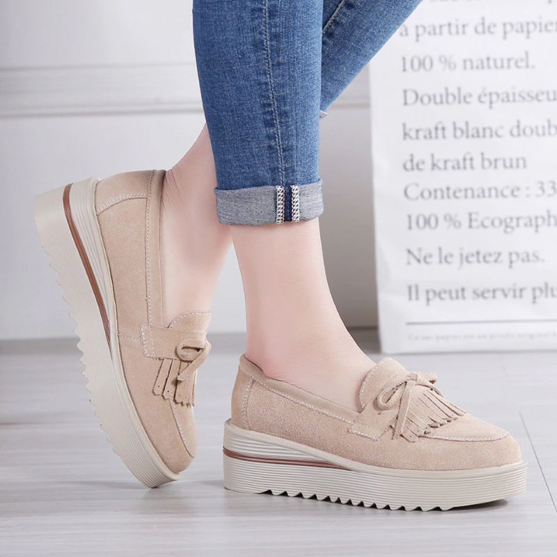 M12 Dames Platform Schoenen - Bruin