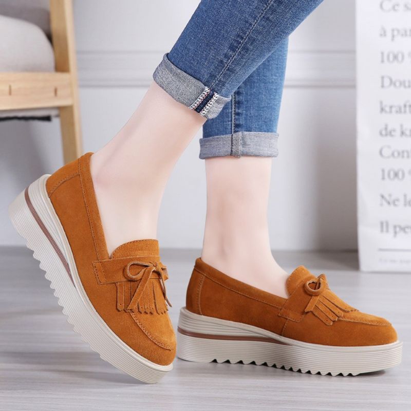 M12 Dames Platform Schoenen - Bruin