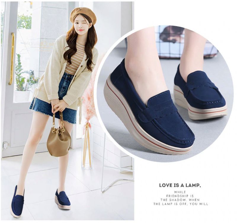 M15 Dames Casual Platform Schoenen - Abrikoos