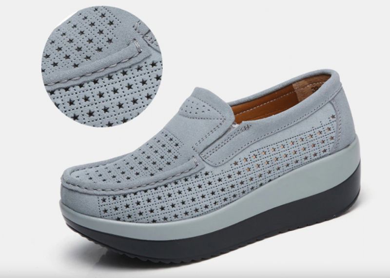 M8 Dames Platform - Grijs Hol