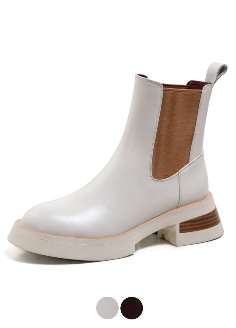Macarena Dames Leather Chelsea Full Boots