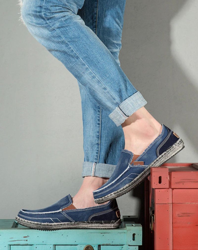 Macario Heren Loafers Casual Schoenen - Grijs