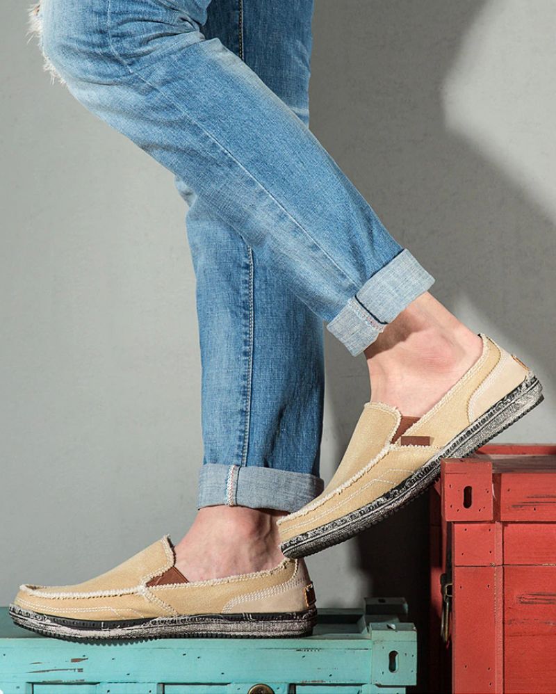 Macario Heren Loafers Casual Schoenen - Grijs