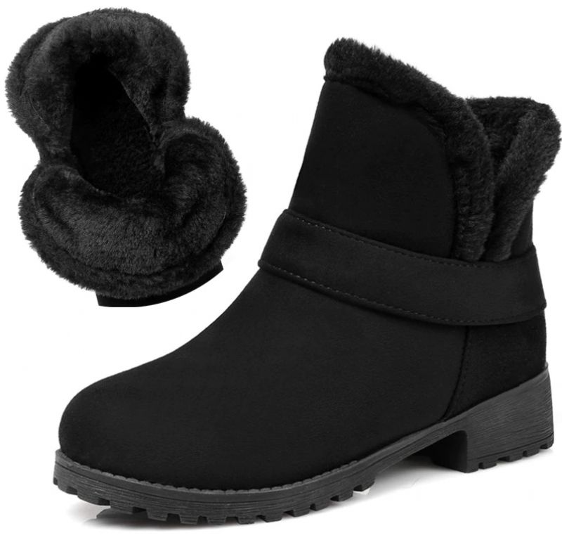 Macha Dames Warme Winterlaarzen - Zwart