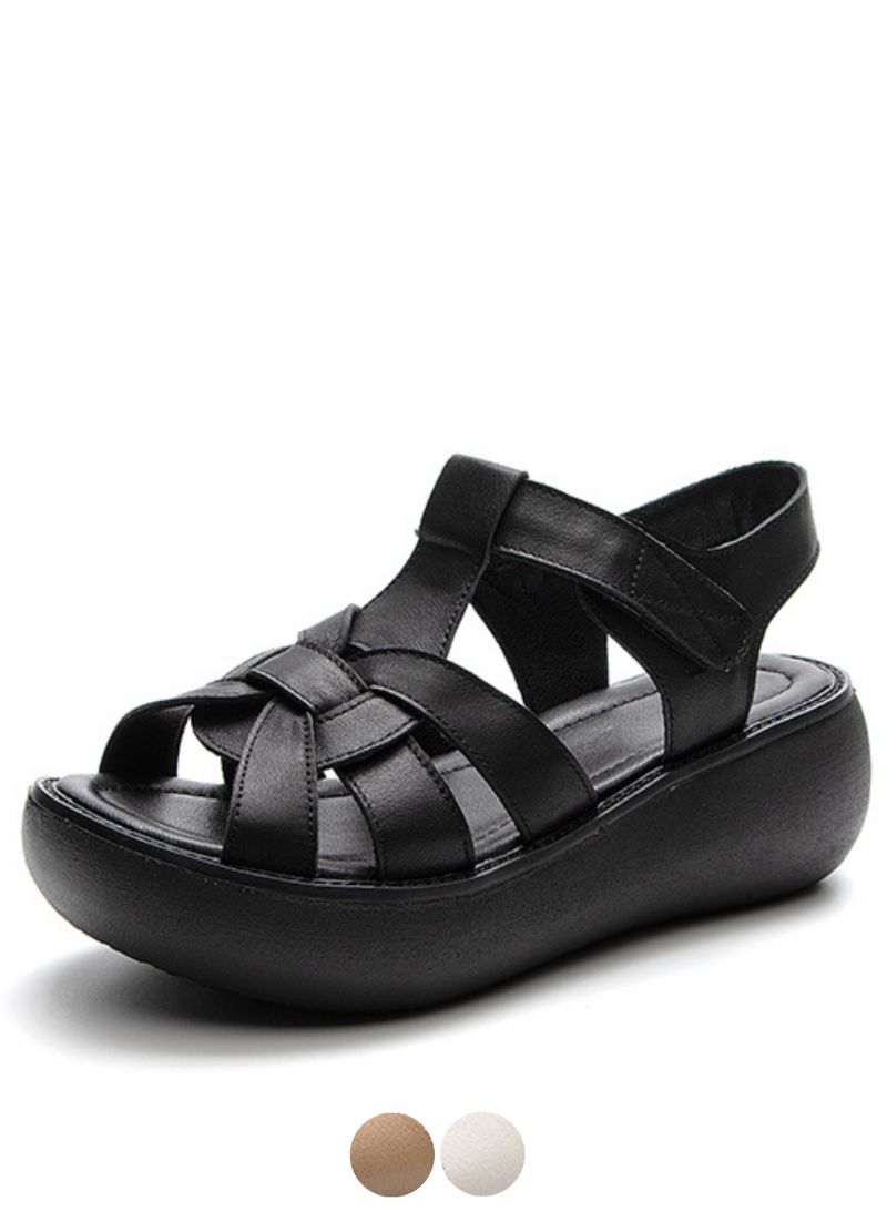 Macry Dames Peep Toe Wedges Sandalen