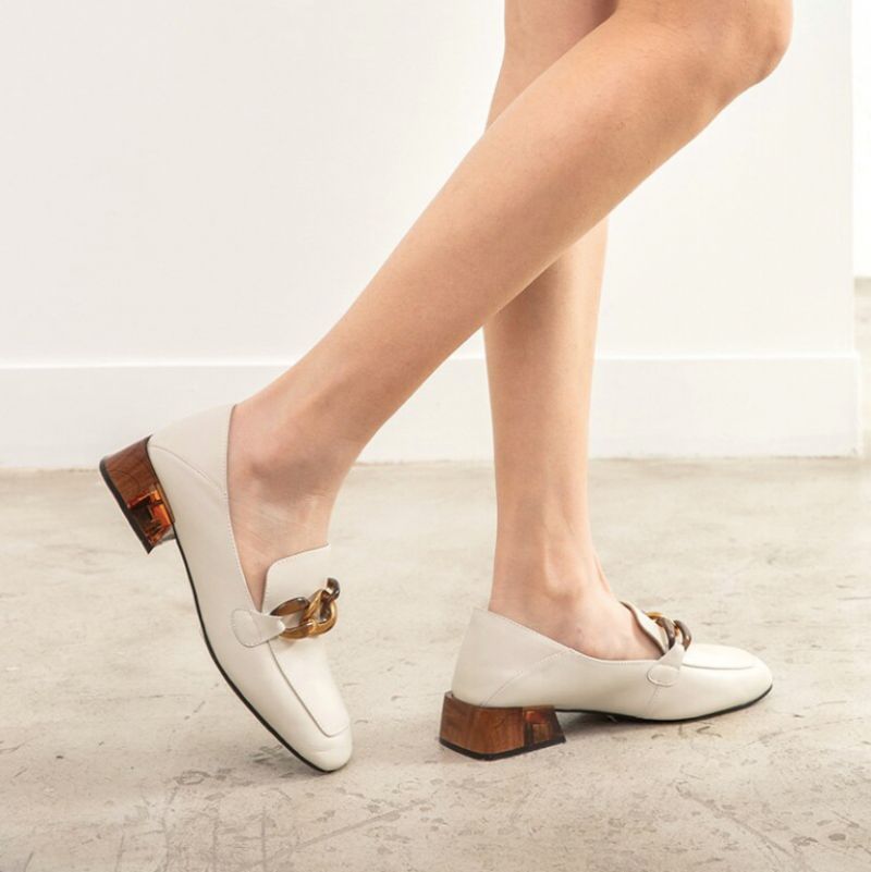 Madam Dames Loafer Schoenen - Beige