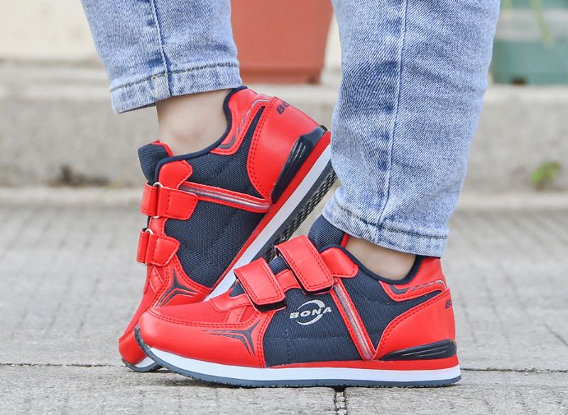 Madel Unisex Casual Sneaker Voor Kinderen - Marineblauw