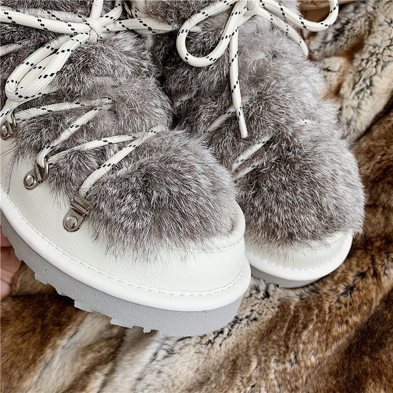 Madi Dames Warme Winter Laarzen - Zwart