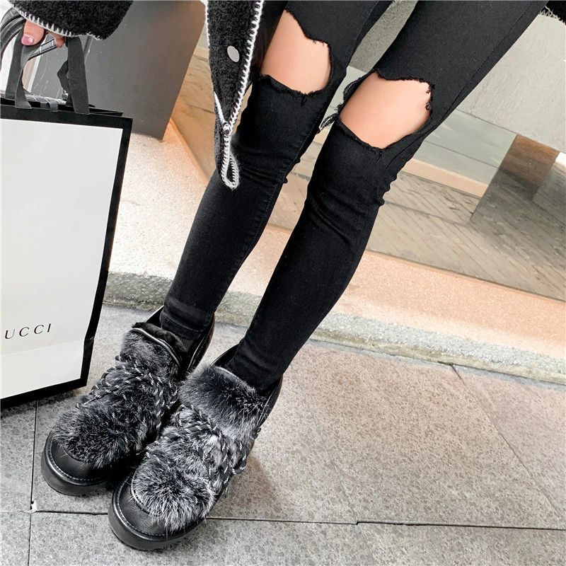 Madi Dames Warme Winter Laarzen - Zwart
