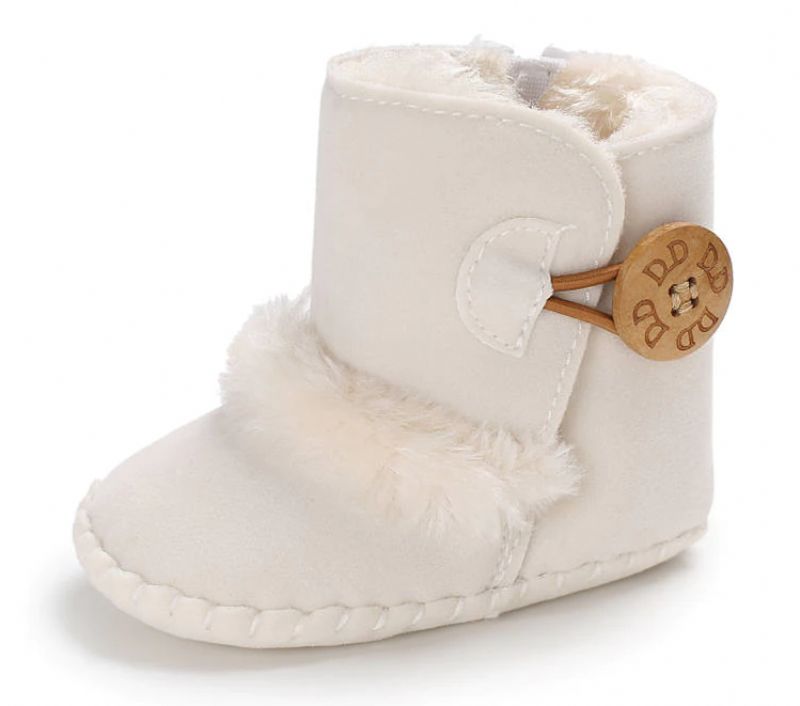 Madonna Baby Meisjes Snowboot - Wit Bont