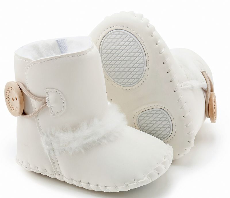 Madonna Baby Meisjes Snowboot - Wit Bont