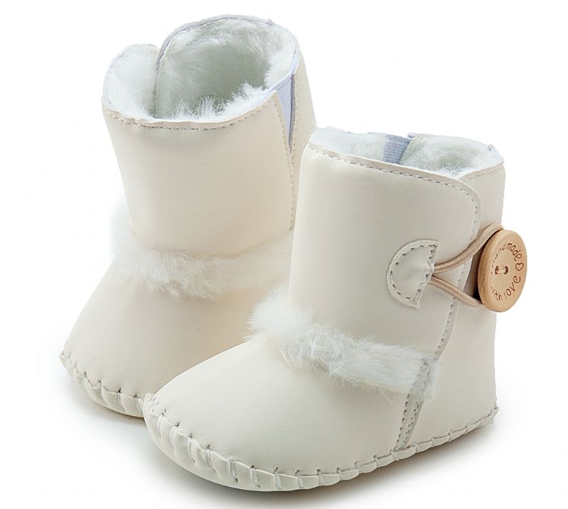 Madonna Baby Meisjes Snowboot - Wit Bont