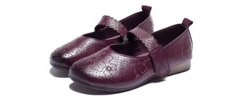 Mae Dames Zachte Zool Platte Schoenen - Zwart