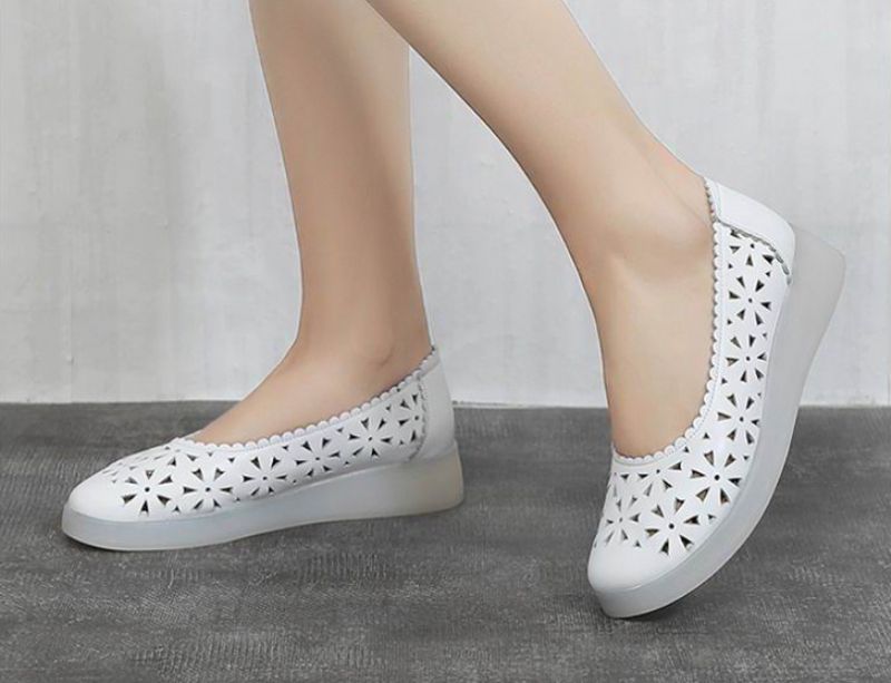 Magert Loafer Schoenen Voor Dames - Wit