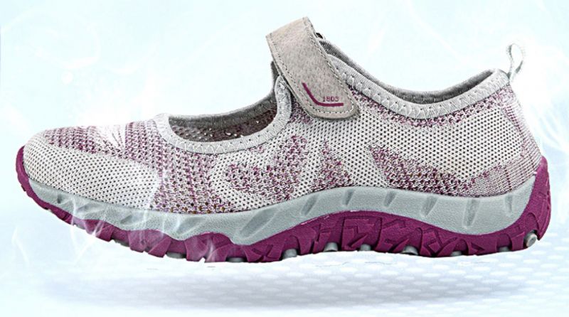 Magnolia Dames Mesh Sneaker - Grijs 01