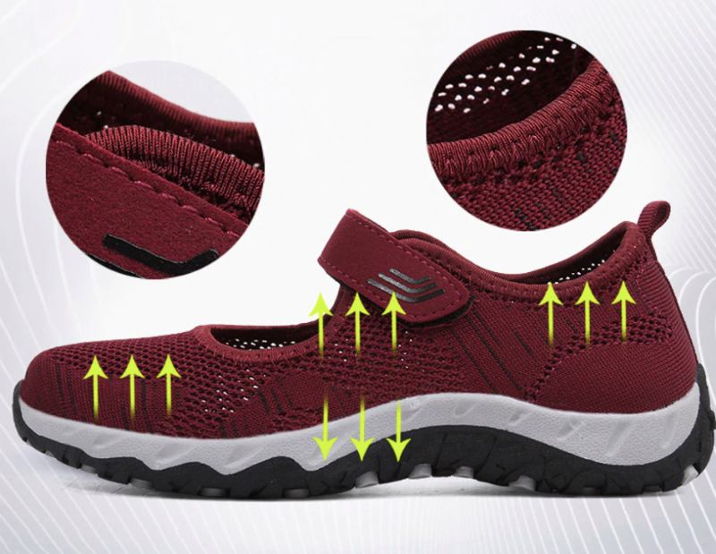 Magnolia Dames Mesh Sneaker - Grijs 01