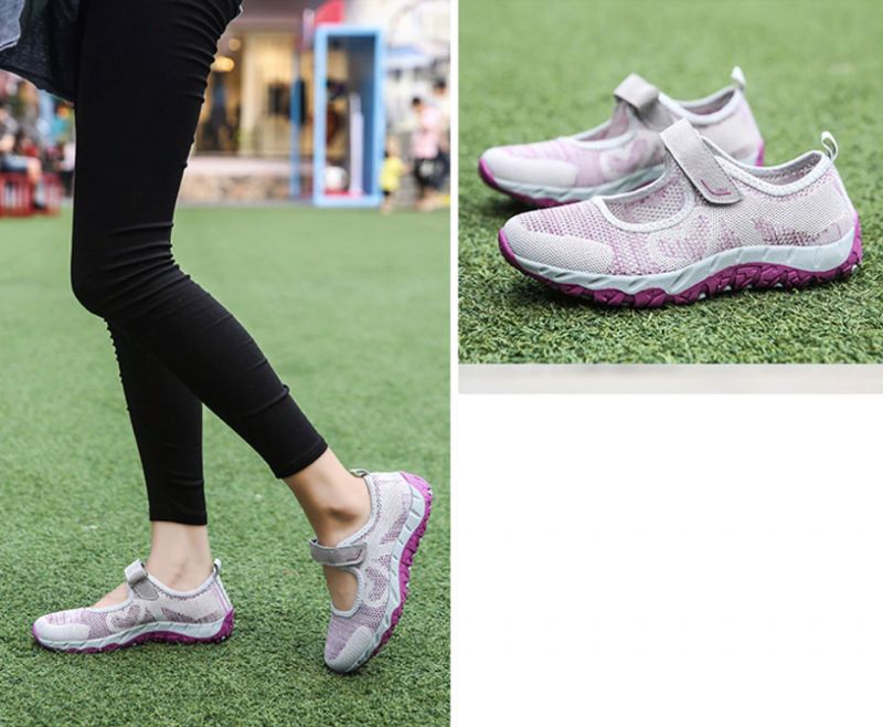 Magnolia Dames Mesh Sneaker - Grijs 01