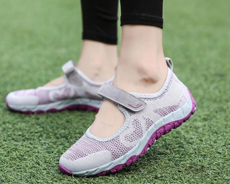 Magnolia Dames Mesh Sneaker - Grijs 01