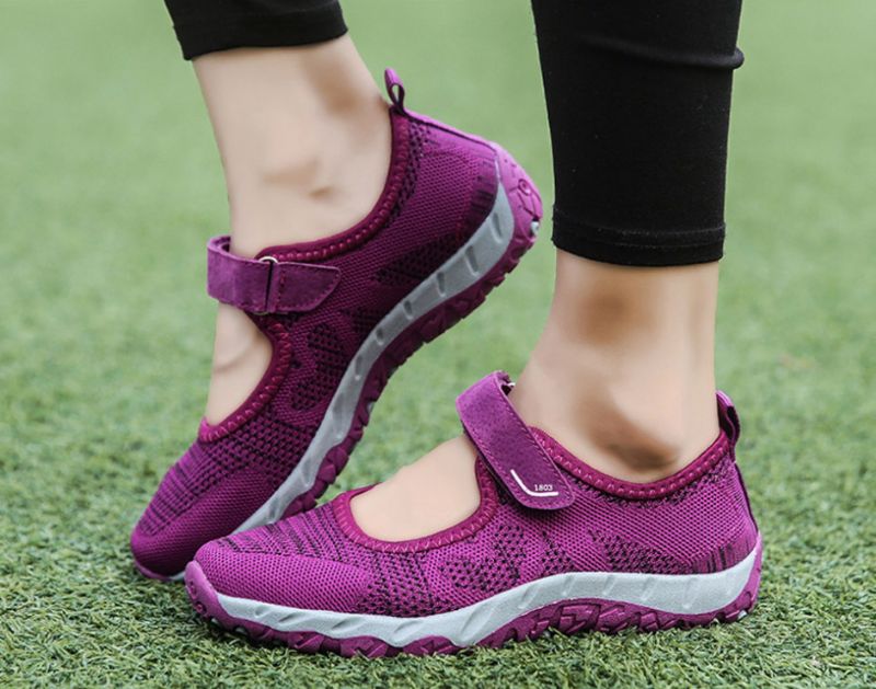 Magnolia Dames Mesh Sneaker - Grijs 01
