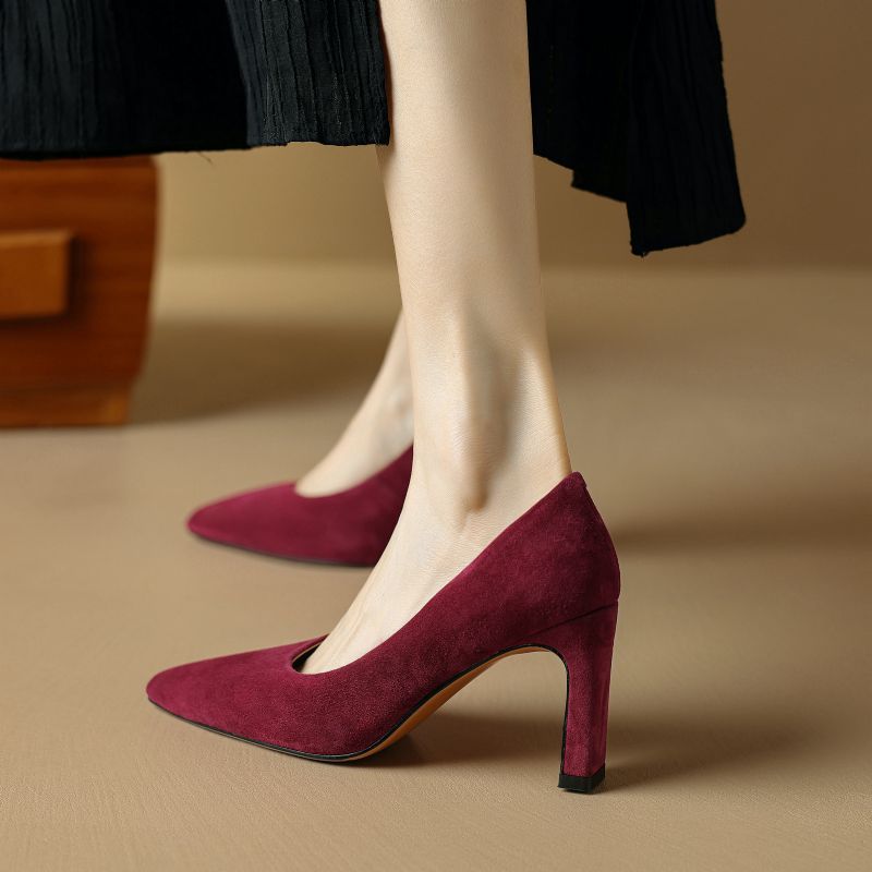 Maider Dames Mode Hoge Hakken Pumps - Zwart