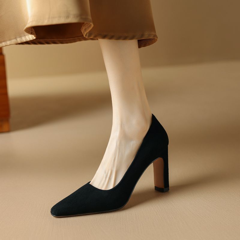 Maider Dames Mode Hoge Hakken Pumps - Zwart