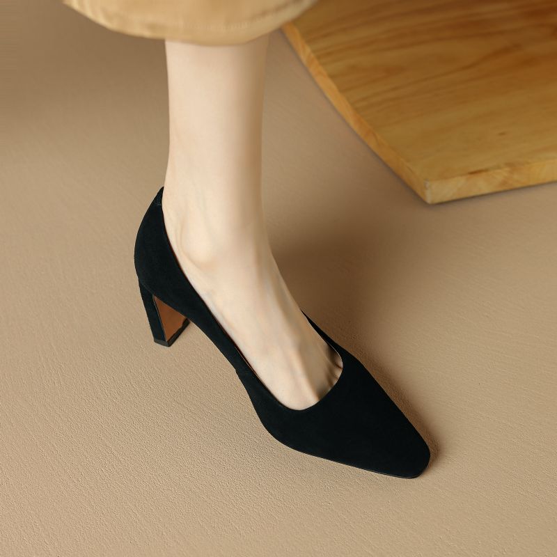 Maider Dames Mode Hoge Hakken Pumps - Zwart