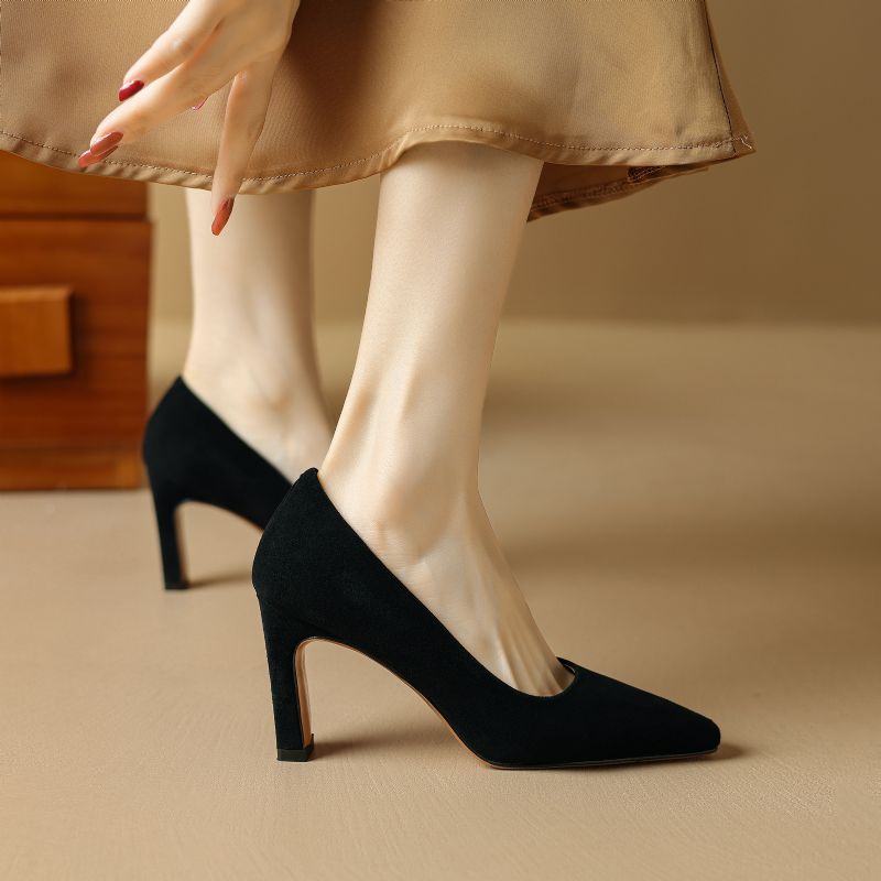 Maider Dames Mode Hoge Hakken Pumps - Zwart