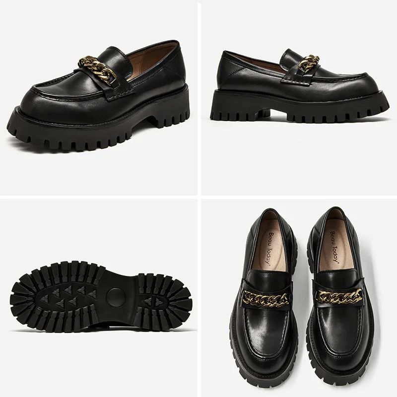 Makris Damesschoenen Met Platform - Zwart
