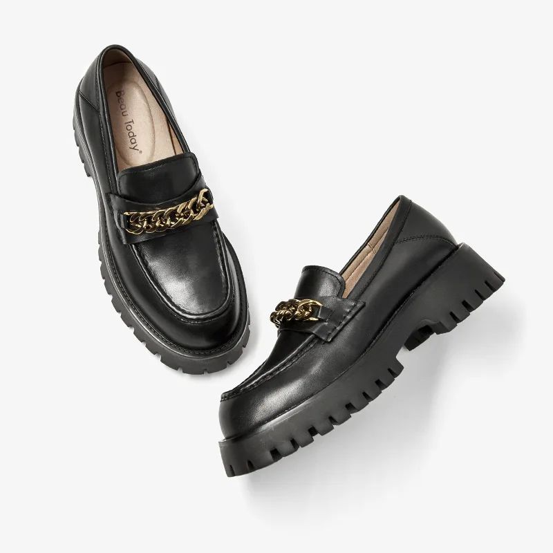 Makris Damesschoenen Met Platform - Zwart