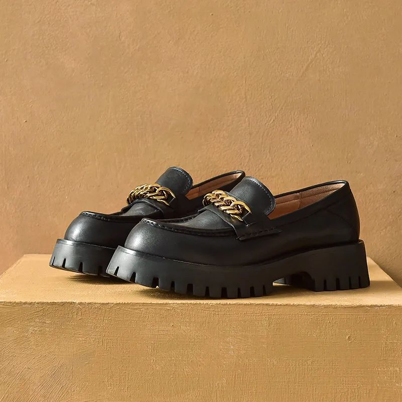 Makris Damesschoenen Met Platform - Zwart