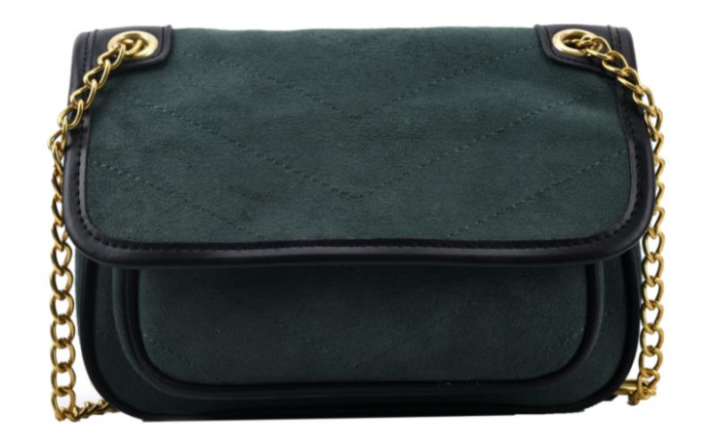 Malagan Dames Leren Crossbody Handtas - Groen