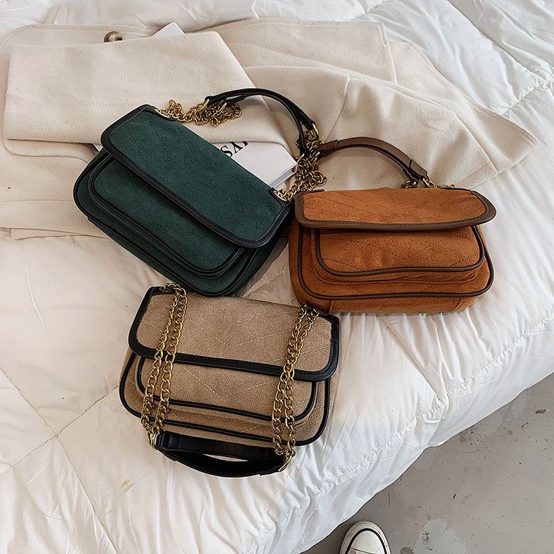 Malagan Dames Leren Crossbody Handtas - Groen