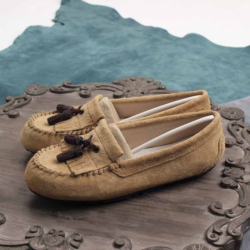 Malave Dames Lente Casual Loafer Schoenen - Grijs
