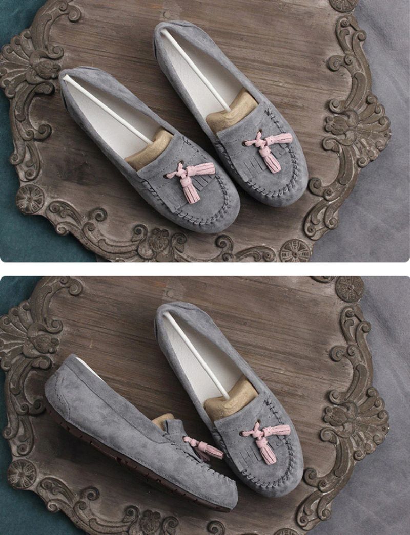 Malave Dames Lente Casual Loafer Schoenen - Grijs