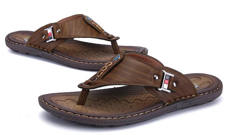 Malcom Heren Casual Flip Flop - Bruin