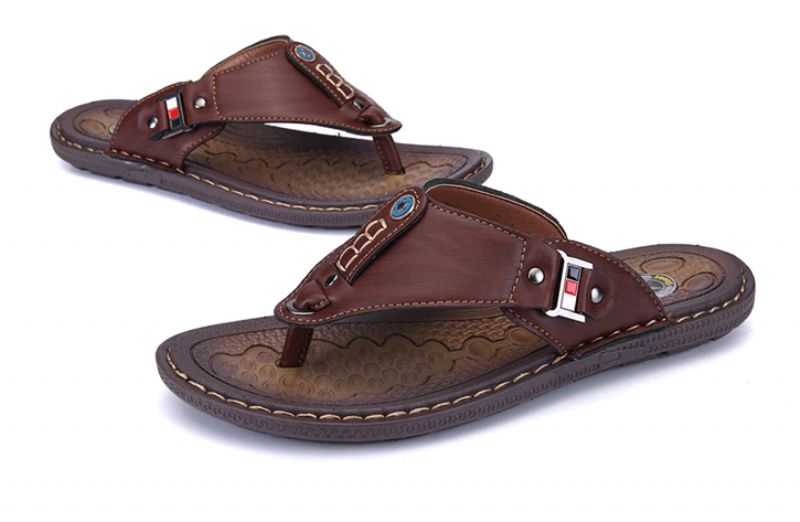 Malcom Heren Casual Flip Flop - Bruin