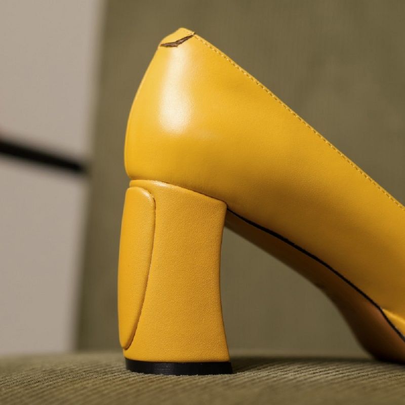 Malena Dames Vierkante Neus Pumps Schoenen - Zwart