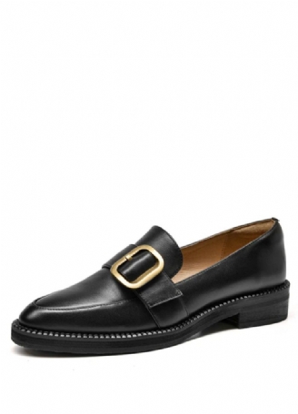 Mallet Damesschoenen Met Platte Leren Loafers