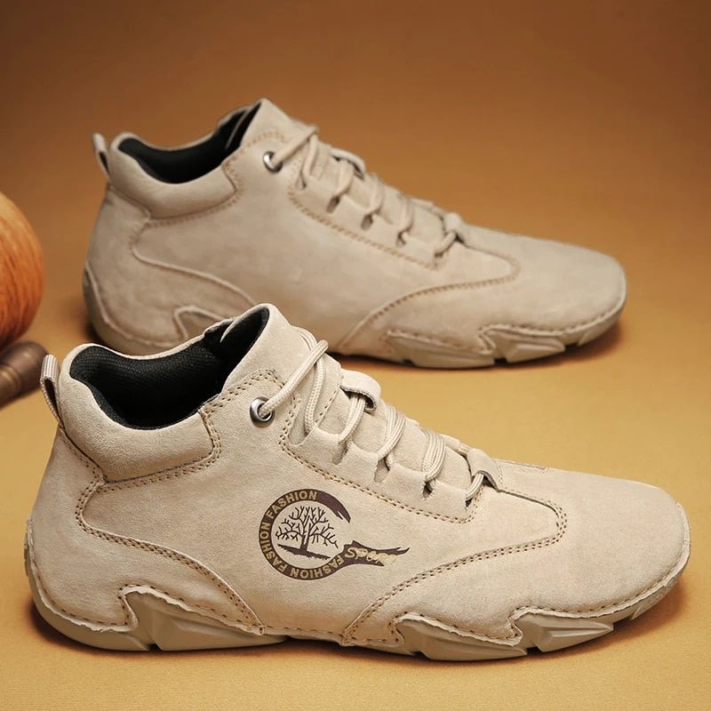 Manuele Heren Outdoor Sneaker - Beige